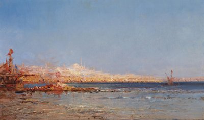 Udsigt over Konstantinopel, ca. 1911 af Félix Ziem
