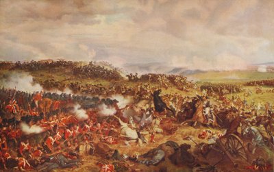 Anklagen for de franske kuirassier i Waterloo, 1874, c1915 af Felix Henri Emmanuel Philippoteaux