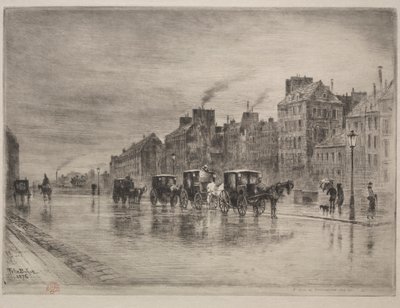 En vintermorgen på Quai de l