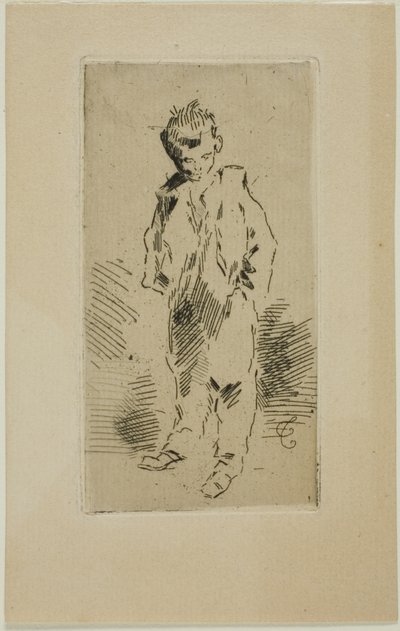 En ung Street Urchin af Felix Hilaire Buhot