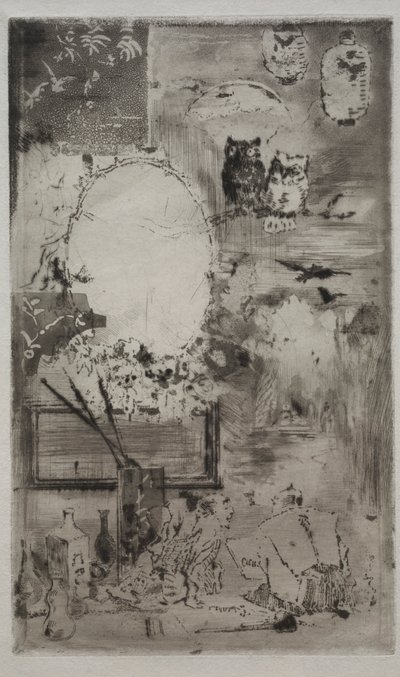 Dåb i japansk stil, 1887. af Felix Hilaire Buhot