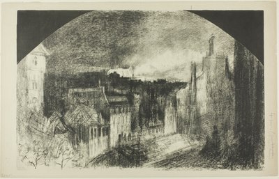 Bastilledagen i Montmartre af Felix Hilaire Buhot