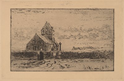 Jobourg kirke, 1887. af Felix Hilaire Buhot