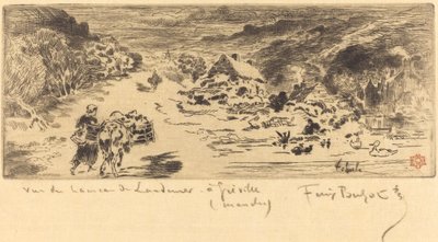 Indgang til Landemer (Haag) af Felix Hilaire Buhot