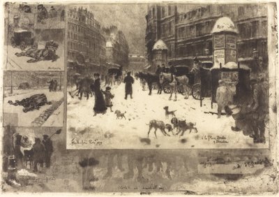Vinter i Paris Vinter i Paris, 1879. af Felix Hilaire Buhot