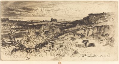 Saint-Michel-kapellet i Estre. af Felix Hilaire Buhot