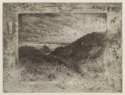 Klippen: Saint-Malo Bay af Felix Hilaire Buhot