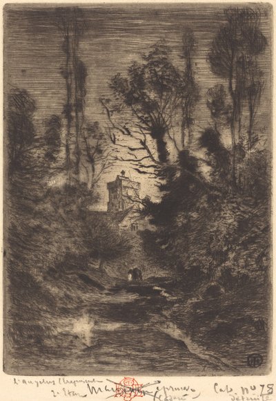 Nattepatruljens nattevagt, 1878. af Felix Hilaire Buhot