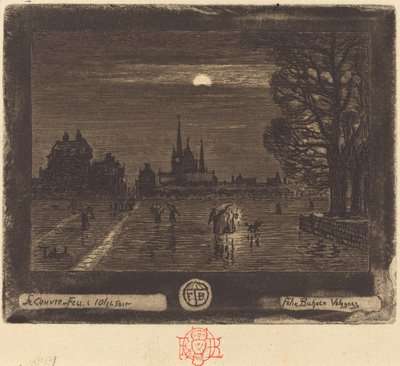 Udgangsforbuddet (foran) af Felix Hilaire Buhot