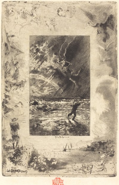 Le Criard The Shrieker, 18791880. af Felix Hilaire Buhot