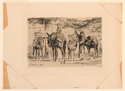 Sydens æsler af Felix Hilaire Buhot