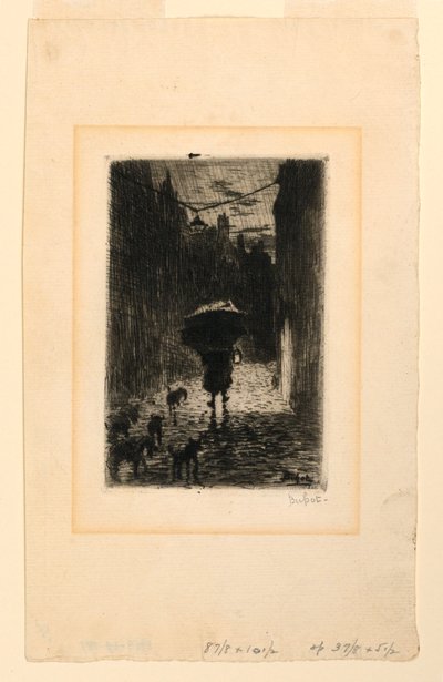 Regnvejrsdag af Felix Hilaire Buhot