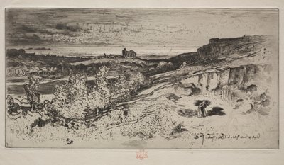Kapellet Saint-Michel i LEstre, 1881. af Felix Hilaire Buhot