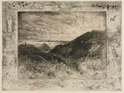 Klippen: Saint-Malo-bugten af Felix Hilaire Buhot