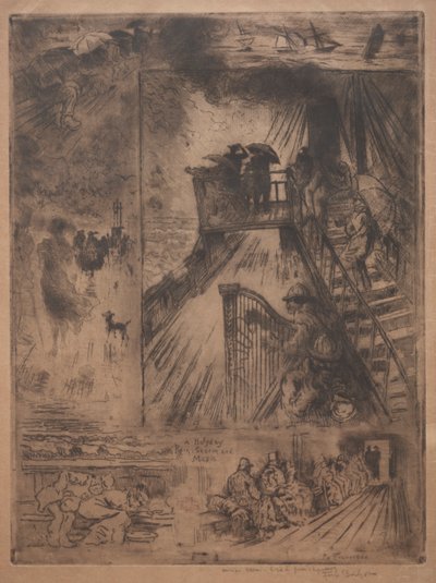 Overfarten af Felix Hilaire Buhot