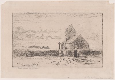 Jobourg Kirke, 1887. af Felix Hilaire Buhot