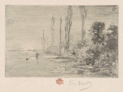 En efterårsmorgen (efterårseftermiddag) af Felix Hilaire Buhot