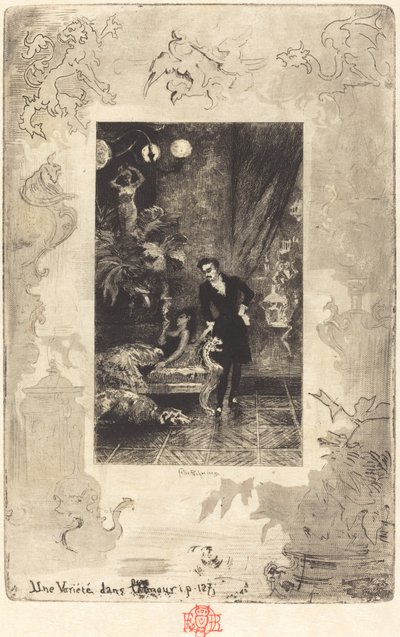 A Variety in Love A Change of Heart, 18791880. af Felix Hilaire Buhot
