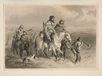 Grænse Ruffians invaderer Kansas af Felix O. C. Darley