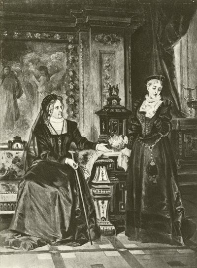 Alt er godt, der ender godt. Akt I, Scene III (dybtryk) af Felix Octavius Carr Darley