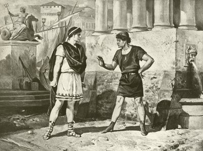 Komedie af fejl. Akt I, Scene II (dybtryk) af Felix Octavius Carr Darley