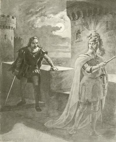 Hamlet. Akt I, Scene V (dybtryk) af Felix Octavius Carr Darley