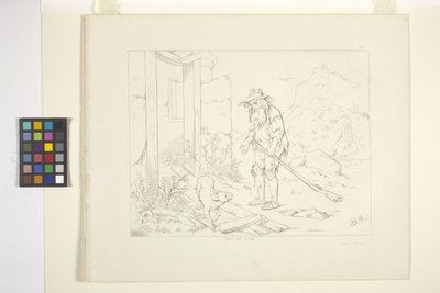 Illustrationer af Rip Van Winkle, plade 5 (litografi) af Felix Octavius Carr Darley
