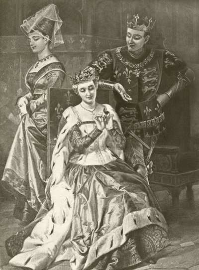 Kong Henry Fifth. Akt V, Scene II (dybtryk) af Felix Octavius Carr Darley