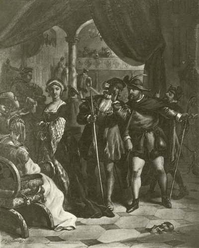 Kong Henrik VIII. Akt I, Scene IV (dybtryk) af Felix Octavius Carr Darley