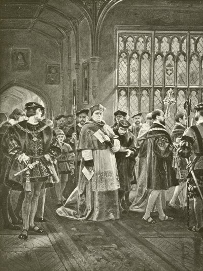 Kong Henrik VIII. Akt I, Scene I (dybtryk) af Felix Octavius Carr Darley