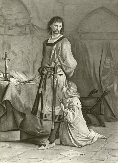 Kong John. Akt IV, Scene I (dybtryk) af Felix Octavius Carr Darley