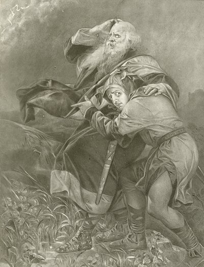 Kong Lear. Akt III, Scene II (dybtryk) af Felix Octavius Carr Darley