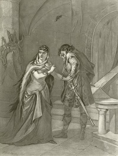 Macbeth. Akt II, Scene II (dybtryk) af Felix Octavius Carr Darley