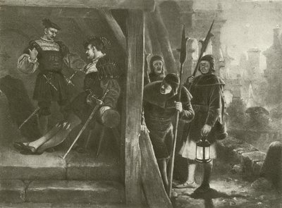 Meget ståhej om ingenting. Akt III - Scene III (dybtryk) af Felix Octavius Carr Darley
