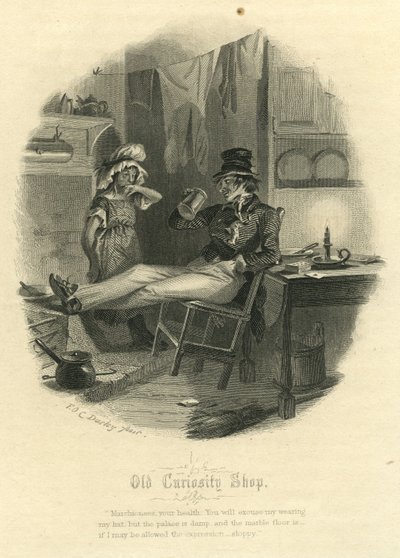 Old Curiosity Shop - The Marchioness and Mr Swiveller af Felix Octavius Carr Darley