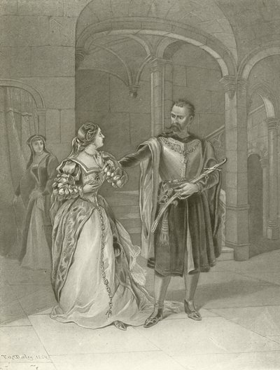 Othello. Akt IV, Scene II (dybtryk) af Felix Octavius Carr Darley