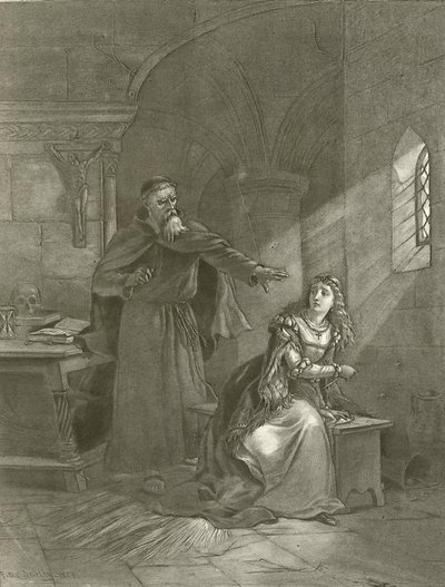 Romeo og Julie. Akt V, Scene III (dybtryk) af Felix Octavius Carr Darley