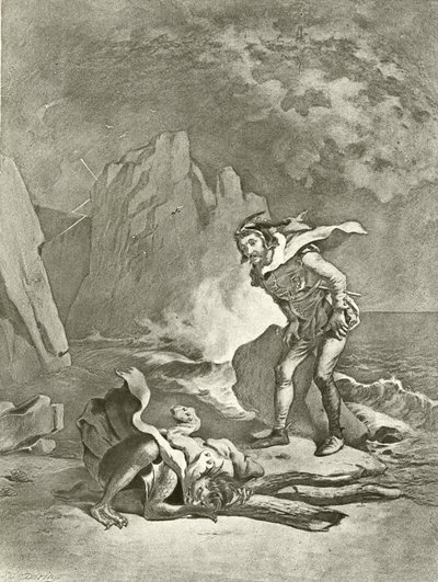 Stormen. Akt II, Scene II (dybtryk) af Felix Octavius Carr Darley