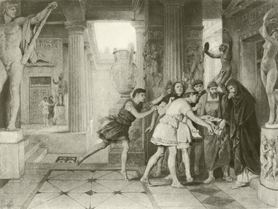 Timon af Athen. Akt III, Scene IV (dybtryk) af Felix Octavius Carr Darley
