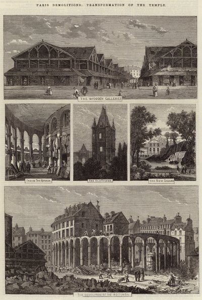 Paris nedrivninger, transformation af templet af Felix Thorigny