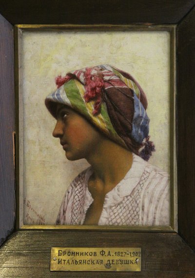 Den italienske pige, 1880 af Feodor Andreyevich Bronnikov