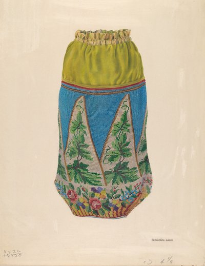 Beaded håndtaske af Ferdinand Badin