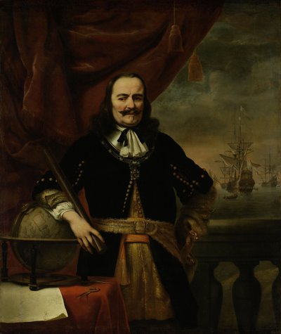 Michiel de Ruyter som løjtnant-admiral af Ferdinand Bol