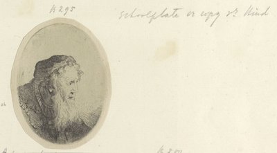 Oude mand sætter baard Samling af 85 originale tryk (serietitel) af Ferdinand Bol