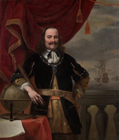 Portræt af Michiel de Ruyter (1607-1676) af Ferdinand Bol