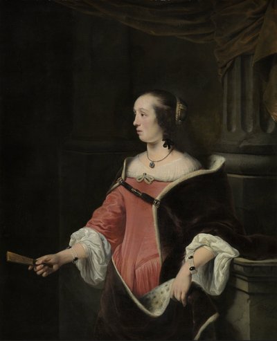 Portræt af en kvinde af Ferdinand Bol