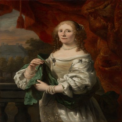 Portræt af en kvinde af Ferdinand Bol