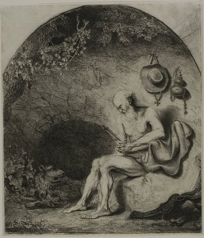 Sankt Hieronymus i anger af Ferdinand Bol