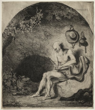 Sankt Hieronymus i bod, 1644. af Ferdinand Bol