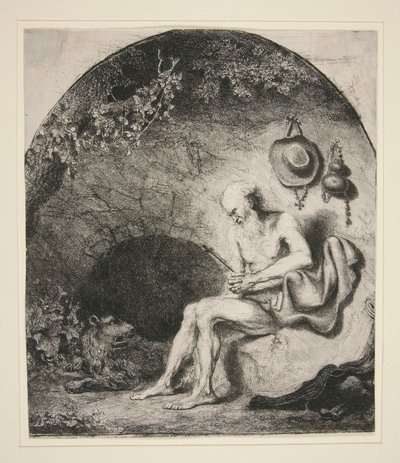 St. Hieronymus i hulen af Ferdinand Bol
